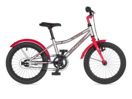 BICYKEL AUTHOR ORBIT 2023 9" STRIEBORNÁ/ČERVENÁ