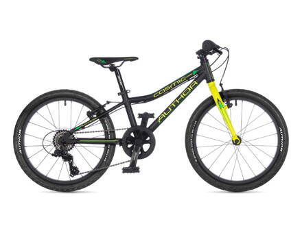 BICYKEL AUTHOR COSMIC 2023 10" MATNÁ ČIERNA/NEÓN ŽLTÁ