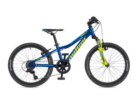 BICYKEL AUTHOR SMART 2023 10" MODRÁ/LIMETKOVÁ