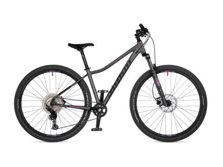 BICYKEL AUTHOR KINETIC ASL 2025 STRIEBORNÁ/RUŽOVÁ