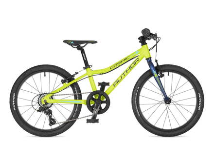 BICYKEL AUTHOR COSMIC 20 2025 10" LIMETKOVÁ/MODRÁ
