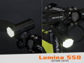 SADA LÁMP PRED. LUMINA 550 lm USB Alloy ČIERNA / ZAD. CUBUS USB CobLed 50 lm