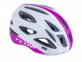 PRILBA FLOW INMOLD X9 192 BIELA/NEÓN RUŽOVÁ