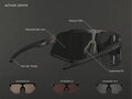 OKULIARE ZEPHYR POLARIZED PRO 30.5 - MATNÁ ŠEDÁ