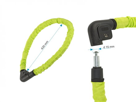ZÁMOK ACL-80 LANO 22X1000 NEÓN ZELENÝ