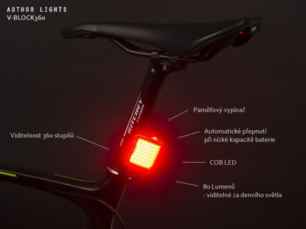 LAMPA ZAD. V-Block360 USB CobLed 80 lm
