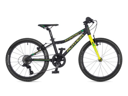 BICYKEL AUTHOR COSMIC 2023 10" MATNÁ ČIERNA/NEÓN ŽLTÁ