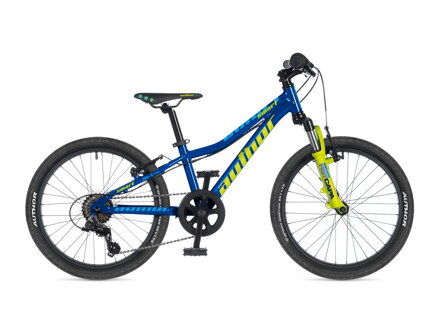 BICYKEL AUTHOR SMART 2023 10" MODRÁ/LIMETKOVÁ