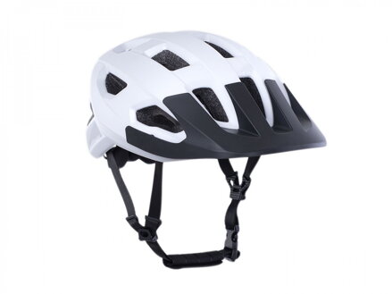 PRILBA VENTO INMOLD LED USB STRIEBORNÁ/BIELA