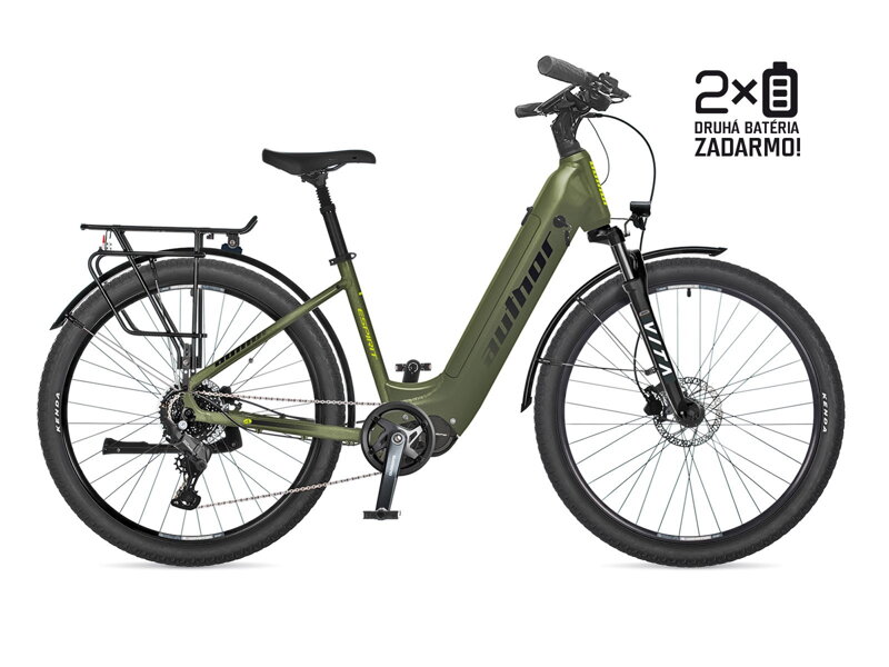BICYKEL AUTHOR ESPIRIT 2026 MATNÁ: EMERALD ZELENÁ/ČIERNA (v cene bicykla 2 batérie)