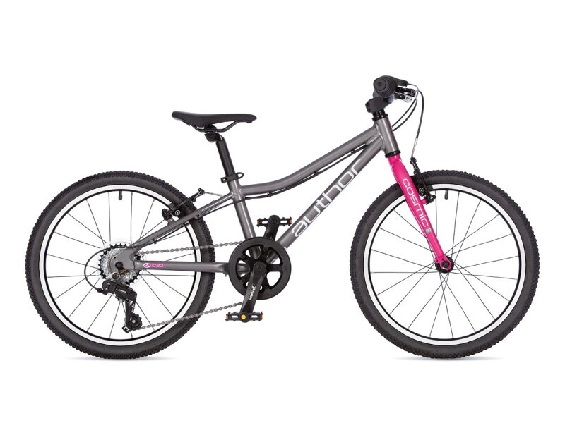 BICYKEL AUTHOR COSMIC 20 2026 10" STRIEBORNÁ/RUŽOVÁ
