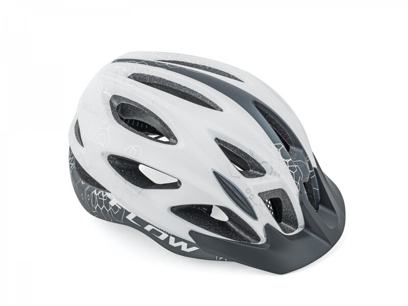 PRILBA FLOW INMOLD X9 205 BIELA/MAT.ČIERNA