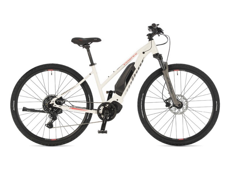 BICYKEL AUTHOR ESSENCE 2025 BIELA/STRIEBORNÁ/ČERVENÁ