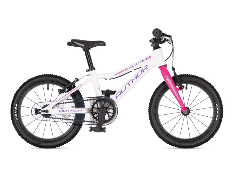 BICYKEL AUTHOR RECORD 16 2025 9" BIELA/RUŽOVÁ