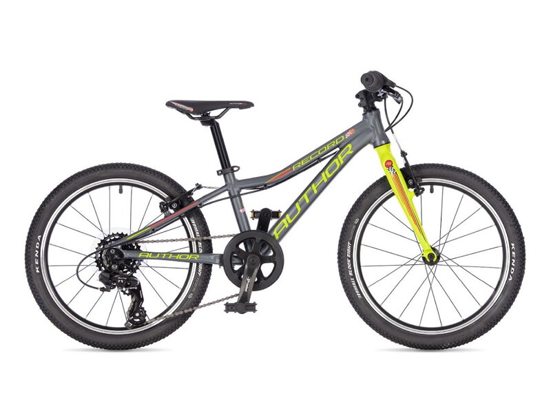 BICYKEL AUTHOR RECORD 20 2025 10" ŠEDÁ/LIMETKOVÁ