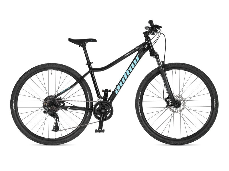 BICYKEL AUTHOR AIRLINE ASL 2025 ČIERNA/MODRÁ