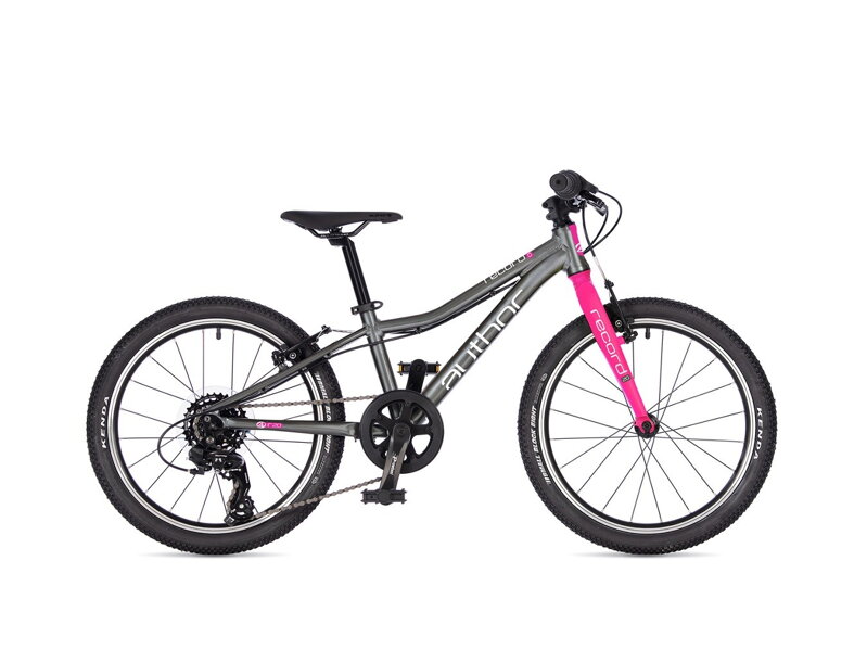 BICYKEL AUTHOR RECORD 20 2026 10" STRIEBORNÁ/RUŽOVÁ